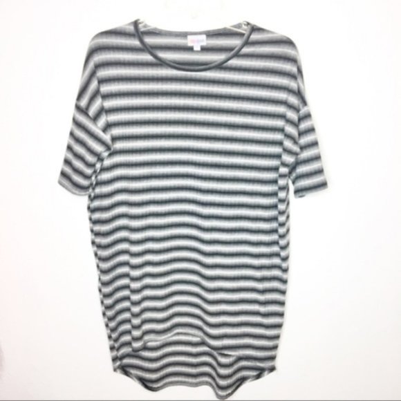 LuLaRoe Tops - LulaRoe Irma Stripe High Low Tunic KnitTop XS 268